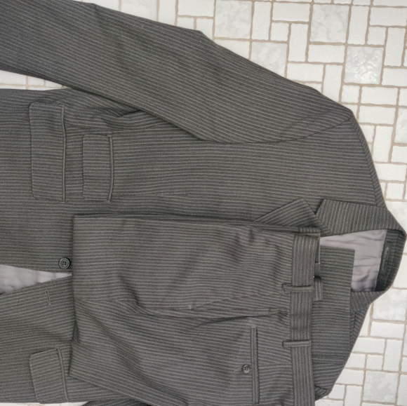 Michael Kors 42S brown blue suit - Picture 8 of 10